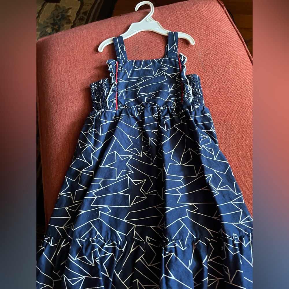 Cat & Jack Navy Blue & White Star Sundress/Little Girl/Toddler/Like New /Size 5T